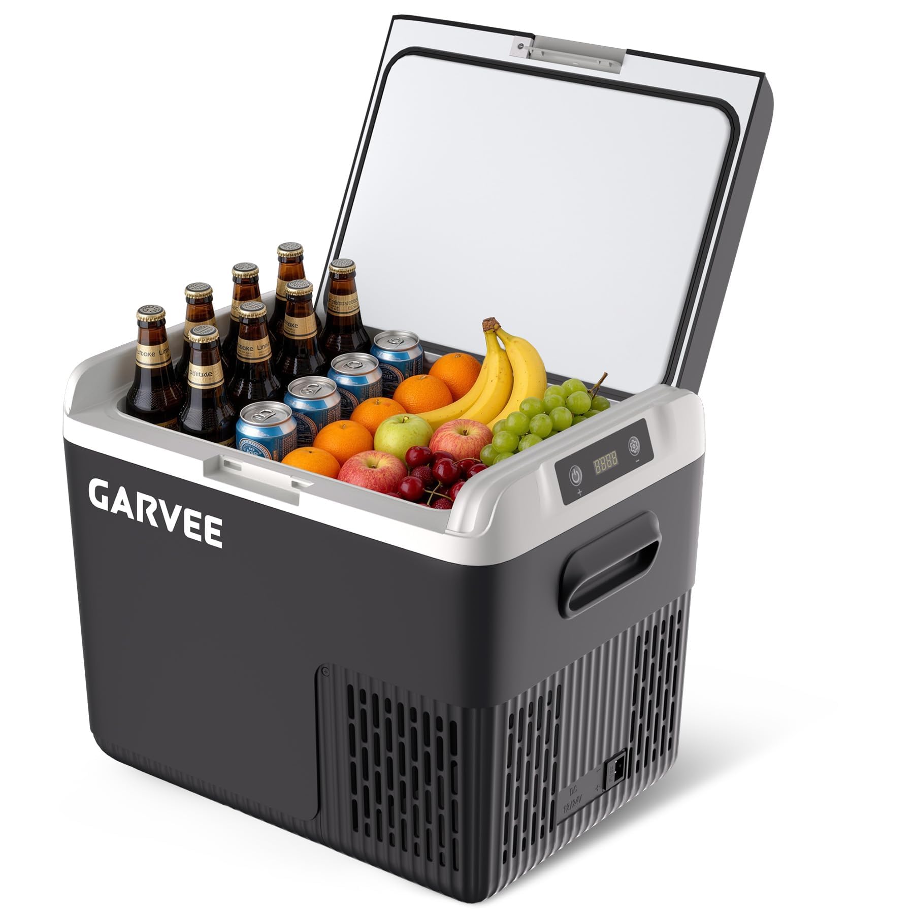 Garvee Car Fridge Freezer, 18L Portable Refrigerator Low Noise